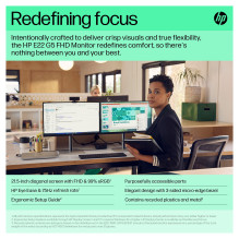 HP E-Series E22 G5 FHD Monitor computer monitor