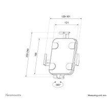 Neomounts WL15-625BL1 tablet security enclosure Neomounts WL15-625BL1 tablet security enclosure