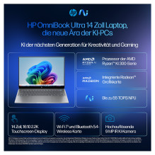 HP AI OmniBook Ultra 14-fd0190ng RYZAI9-365 / 16GB / 512SSD / W11Home silver HP AI OmniBook Ultra 14-fd0190ng RYZAI9-365 / 16GB / 512SSD / W11Home silver