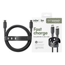 PanzerGlass empower™ by ® Racing 240W USB-C to USB-C Cable, USB 2.0, 2M, Space Black USB cable PanzerGlass empower™ by ® Racing 240W USB-C to USB-C Cable, USB 2.0, 2M, Space Black USB cable
