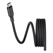 „PanzerGlass empower™ by ®“ magnetinis 240 W USB-C–USB-C laidas, USB 2.0, 1,5 m, kosminės juodos spalvos USB laidas „PanzerGlass empower™ by ®“ magnetinis 240 W USB-C–USB-C laidas, USB 2.0, 1,5 m, kosminės juodos spalvos USB laidas