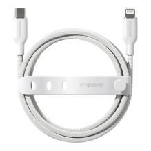 PanzerGlass empower™ by ® Racing 60W USB-C to Lightning Cable, USB 2.0, 1.2M, Silver White USB cable PanzerGlass empower™ by ® Racing 60W USB-C to Lightning Cable, USB 2.0, 1.2M, Silver White USB cable