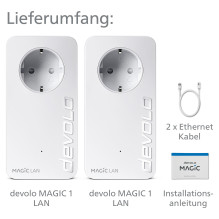 „Devolo Magic 1 Lan“ pradedančiųjų rinkinys 1-1-2