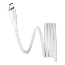 PanzerGlass empower™ by ® Magnetic 240W USB-C to USB-C Cable, USB 2.0, 1.5M, Silver White USB cable PanzerGlass empower™ by ® Magnetic 240W USB-C to USB-C Cable, USB 2.0, 1.5M, Silver White USB cable