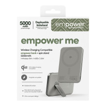 PanzerGlass empower™ by ® empower™ Bank w. Spin Stand, 5000mAh, Titanium