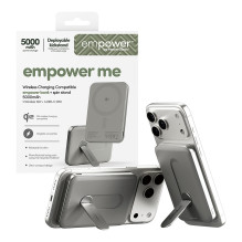 PanzerGlass empower™ by ® empower™ Bank w. Spin Stand, 5000mAh, Titanium