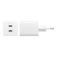 PanzerGlass empower™ by ® Turbo 45W Charger incl. 2 x USB-C, EU Plug, Silver White