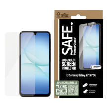 „PanzerGlass SAFE. by ®“ ekrano apsauga „Samsung Galaxy A17“, „A17 5G“, itin plataus kampo su „EasyAligner“