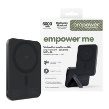 PanzerGlass empower™ by ® empower™ Bank w. Spin Stand, 5000mAh, Space Black PanzerGlass empower™ by ® empower™ Bank w. Spin Stand, 5000mAh, Space Black