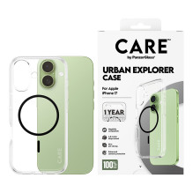 PanzerGlass CARE™ by ® Urban Explorer Case Transparent w. Black MagSafe iPhone 17 mobile phone case PanzerGlass CARE™ by ® Urban Explorer Case Transparent w. Black MagSafe iPhone 17 mobile phone case