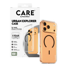 PanzerGlass CARE™ by ® Urban Explorer Case Transparent w. Black MagSafe iPhone 17 Pro Max mobile phone case