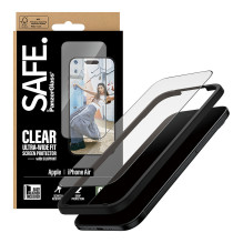 PanzerGlass SAFE. by ® Screen Protector w. Black Frame iPhone Air, Ultra-Wide Fit w. EasyAligner