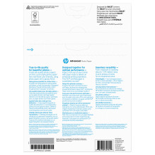 HP Advanced blizgus fotopopierius – 25 lapų / A4 / 210 x 297 mm HP Advanced blizgus fotopopierius – 25 lapų / A4 / 210 x 297 mm