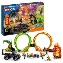 LEGO City dvigubos kilpos kaskadininkų arena