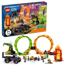 LEGO City dvigubos kilpos kaskadininkų arena