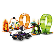 LEGO City dvigubos kilpos kaskadininkų arena