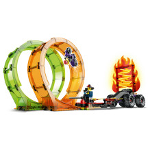 LEGO City dvigubos kilpos kaskadininkų arena