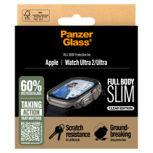 „PanzerGlass®“ viso korpuso plonas permatomas dėklas, skirtas „Apple Watch Ultra 3“, „Ultra 2“, „Ultra“, 49 mm „PanzerGlass®“ viso korpuso plonas permatomas dėklas, skirtas „Apple Watch Ultra 3“, „Ultra 2“, „Ultra“, 49 mm