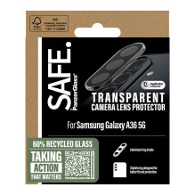 „PanzerGlass SAFE. by ®“ skaidrus fotoaparato objektyvo apsauginis dėklas „Samsung Galaxy A36 5G“