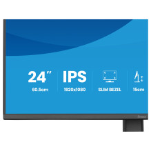 connected ProLite XB2493HSU-B1 computer monitor