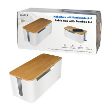 LogiLink KAB0075 – Logitech Kabelbox su Bambus-Deckel LogiLink KAB0075 – Logitech Kabelbox su Bambus-Deckel