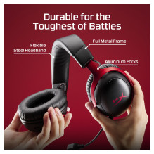 „HyperX Cloud III S“ belaidės juodos žaidimų ausinės