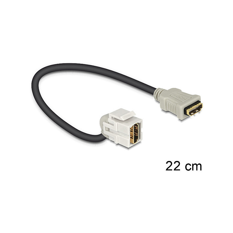 „DeLOCK“ HDMI - HDMI, 0,22 m HDMI kabelis
