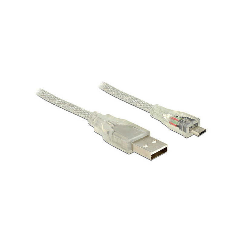 DeLOCK 0,5 m, USB2.0-A / USB2.0 Micro-B USB kabelis