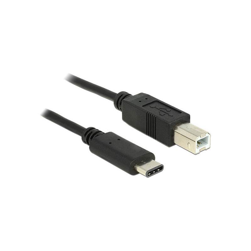 DeLOCK 0,5 m, USB2.0-C / USB2.0-B USB kabelis