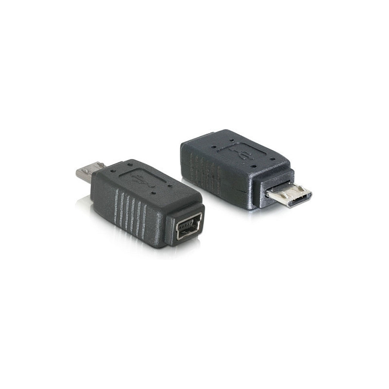 „DeLOCK“ adapteris USB „micro-B“ kištukas į „mini USB 5 kontaktų“ jungtį