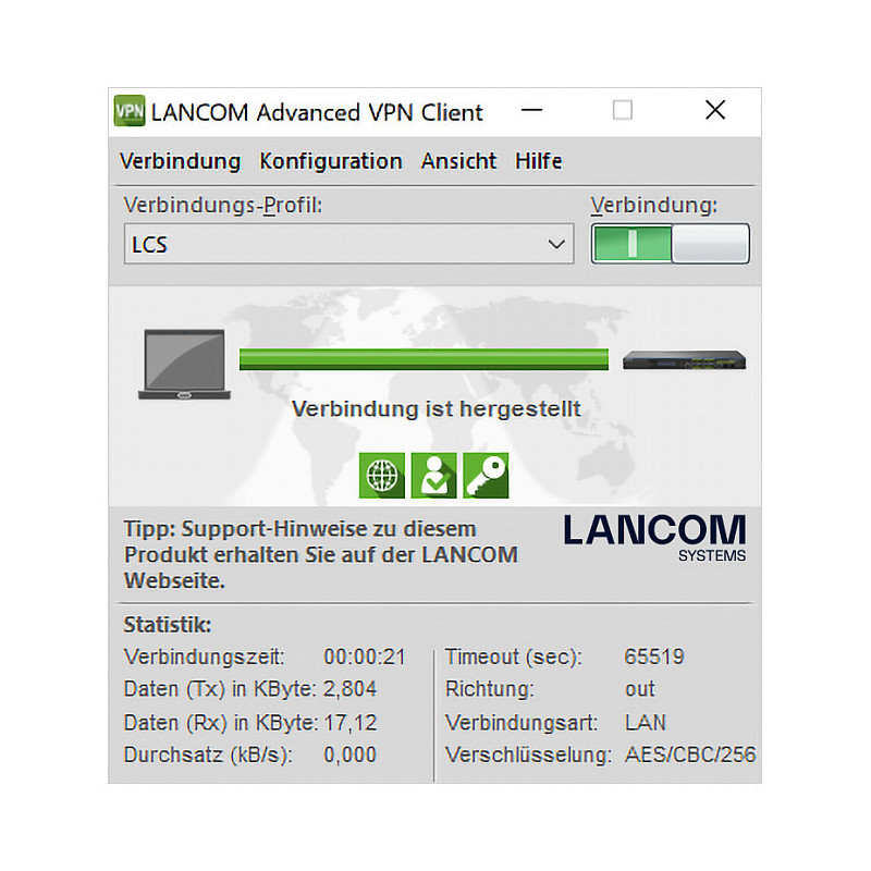 LANCOM išplėstinis VPN klientas (WIN)