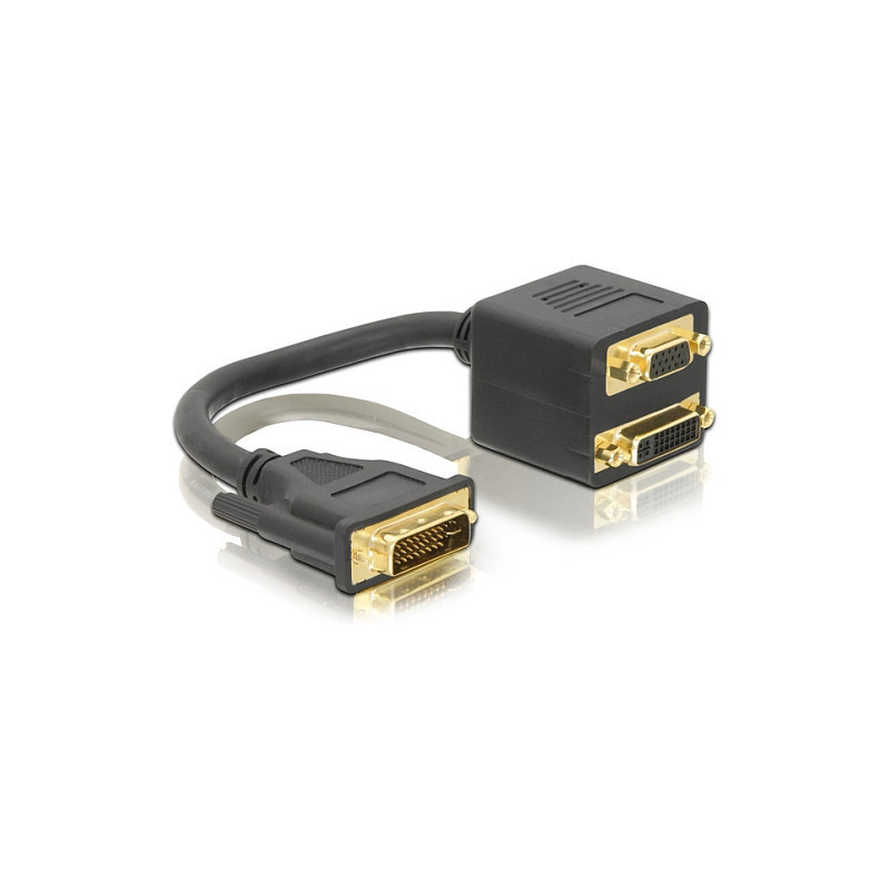DeLOCK Adapter DVI29 male to DVI29 + VGA female