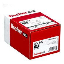 „Fischer GKM 12“ metaliniai gipso kartono inkarai (sidabriniai, 100 vnt., su varžtu) „Fischer GKM 12“ metaliniai gipso kartono inkarai (sidabriniai, 100 vnt., su varžtu)