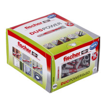 fischer DuoPower 6x50 Universal Plug Assortment 6 x 50 mm, 100 pieces