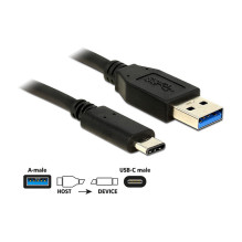 DeLOCK 0,5 m USB3.1-C / USB3.1-A USB kabelis DeLOCK 0,5 m USB3.1-C / USB3.1-A USB kabelis