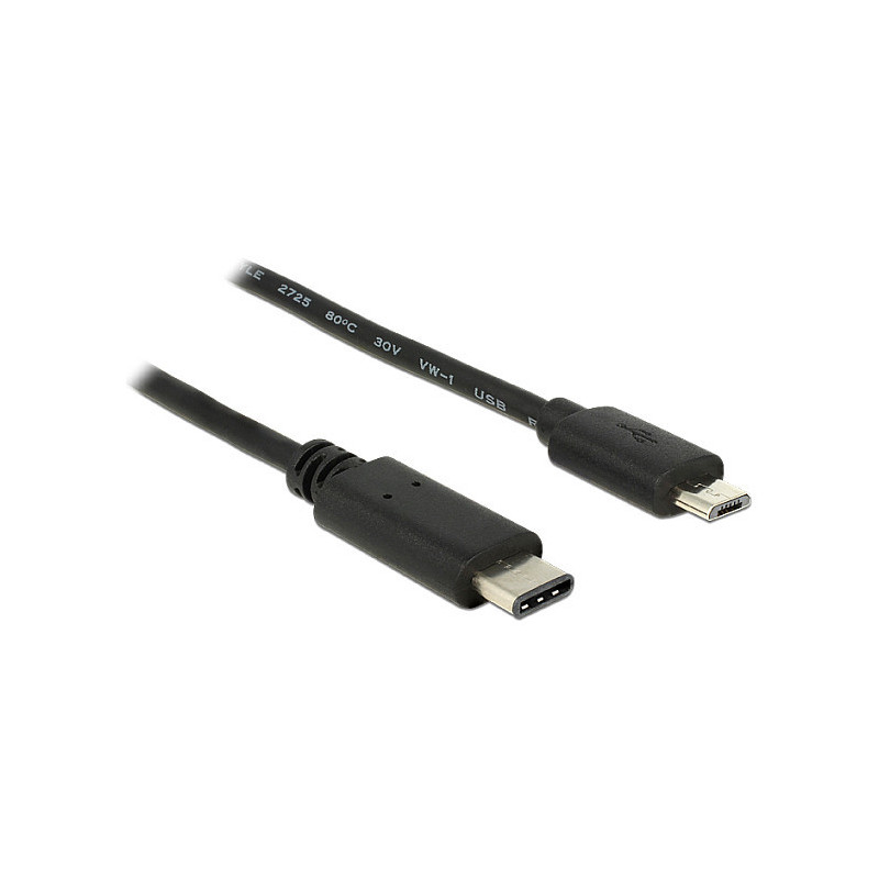 DeLOCK 0,5 m, USB2.0-C / USB2.0 Micro-B USB kabelis