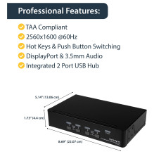 „StarTech.com“ SV431DPUA KVM komutatorius
