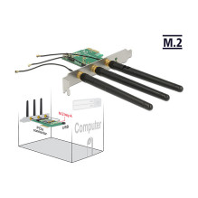 DeLOCK 89568 sąsajos plokštės / adapteris DeLOCK 89568 sąsajos plokštės / adapteris