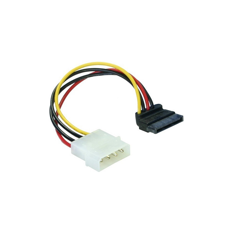 DeLOCK Cable Power SATA HDD 4pin male - angled