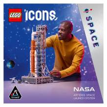 LEGO ICONS NASA Artemis kosminio paleidimo sistema
