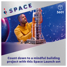LEGO ICONS NASA Artemis kosminio paleidimo sistema