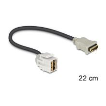 „DeLOCK“ HDMI - HDMI, 0,22 m HDMI kabelis