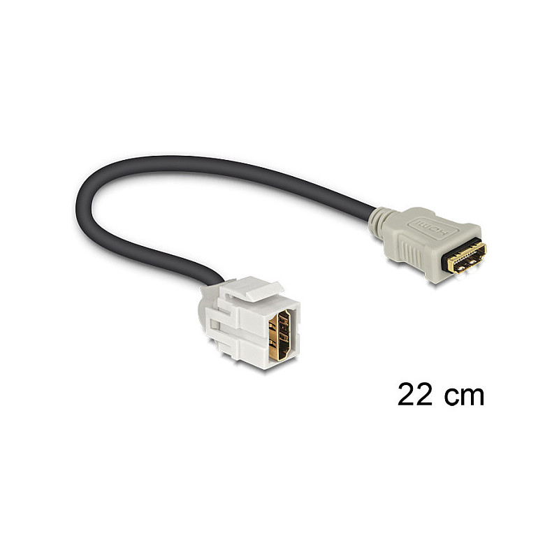 „DeLOCK“ HDMI - HDMI, 0,22 m HDMI kabelis