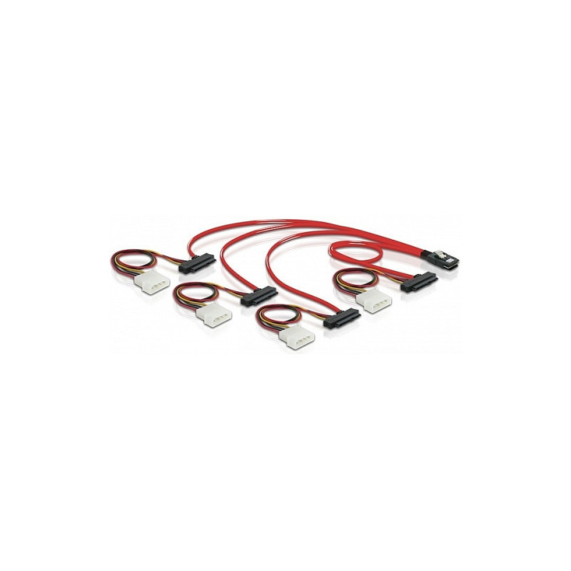 DeLOCK Cable mini SAS 36pin to 4x SAS 29pin SCSI cable