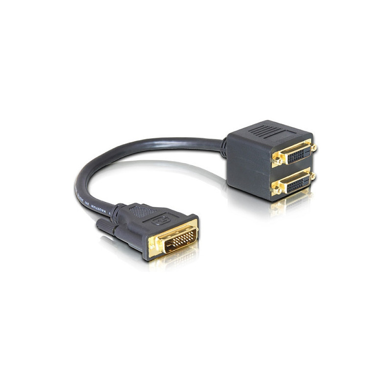 DeLOCK Adapter DVI25 M 2x DVI25 F DVI cable