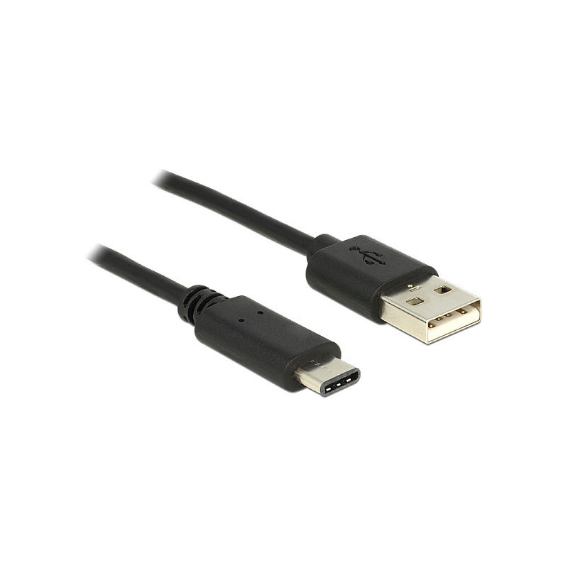 DeLOCK 0,5 m, USB2.0-A / USB2.0-C USB kabelis