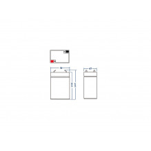 Green Cell AGM VRLA 6V 4.5Ah maintenance-free battery for the alarm system, cash register, toys