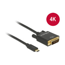 DeLOCK 1m, USB-C / DVI 24+1 USB graphics adapter DeLOCK 1m, USB-C / DVI 24+1 USB graphics adapter