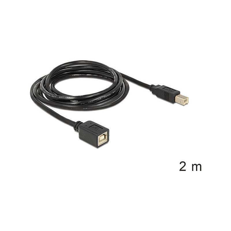 „DeLOCK“ USB2.0-B – USB2.0-B, 2 m USB kabelis