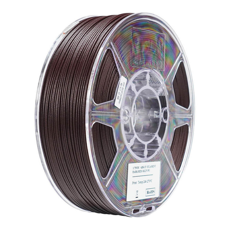 eSUN EABS-CF 1,75 mm tamsiai raudona 1 kg